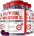 NutraRize (Pack of 5 Vital Grow XL, Official Vital Grow XL Testo Gummies for Men, Boost Stamina and Confidence Gummy for Mens, Vital GrowXL Maschio Support Gomitas (300 Gummies)