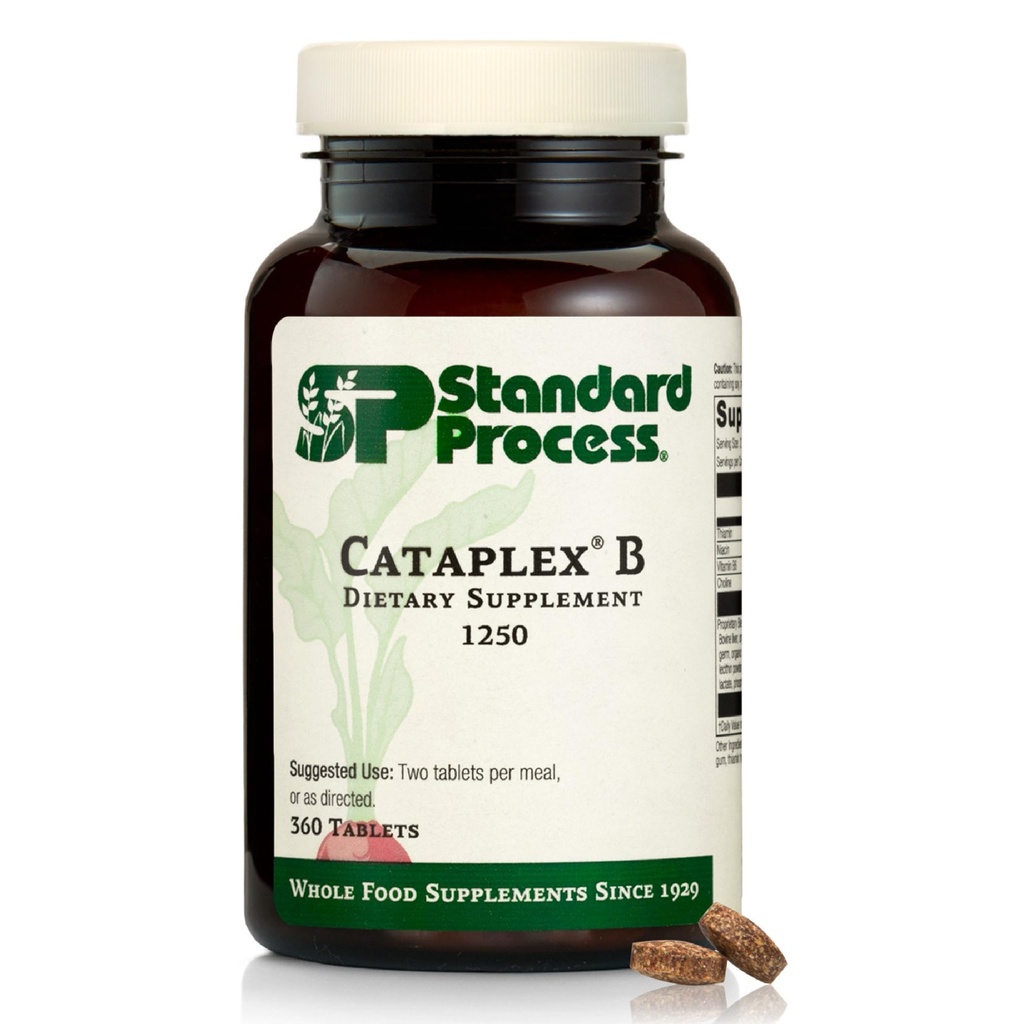 Standard-Prozess Cataplex B - Ganze Lebensmittelformel mit Niacin, Vitamin B6, Thiamin und Inositol für Herzgesundheit, Stoffwechsel und Cholesterol Wartung - 360 Tabletten