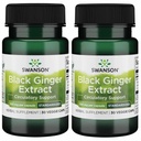 Swanson Black Ginger Extract - fördert gesunde Blutzirkulation und körperliche Kraft - Kann helfen Herzgesundheit, Muskelgewebe und Mental Wohlbefinden - (30 Veggie Kapseln, 100mg Jeder) (2 Packung)