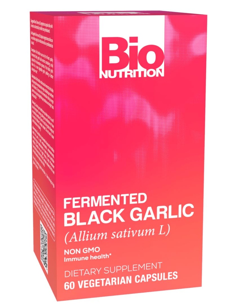 Bio Nutrition Fermented Black Garlic - 60 Vegetarische Kapseln Packung von 1