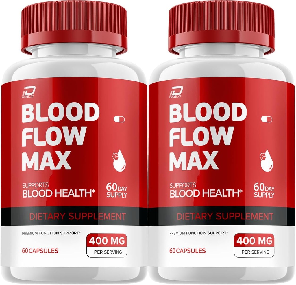 Sangue Flusso Max Capsule - SangueFlowMax Advanced Formula, SangueFlow Max Extra Forza, Benessere generale, Vitamine Naturali, Recensioni (2 Pack - 120 Capsule)