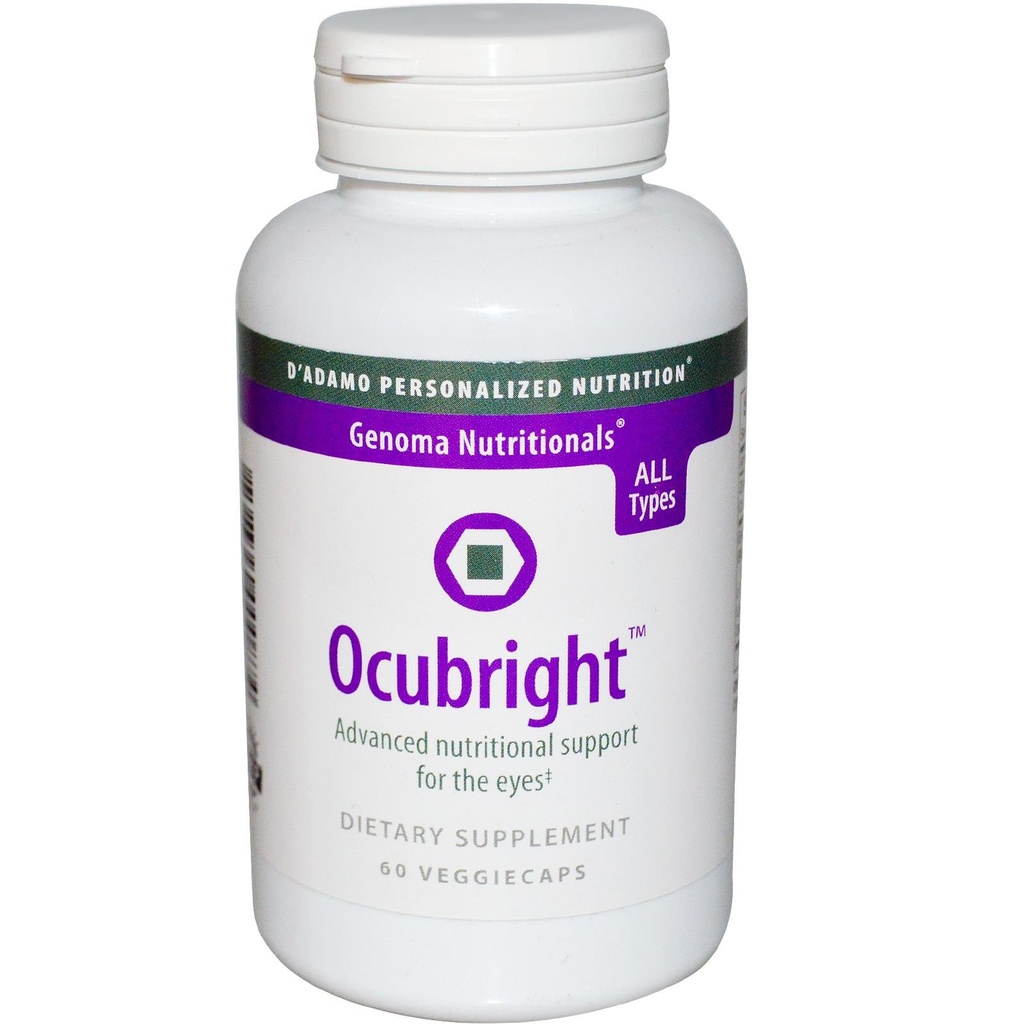 D'Adamo Nutrition personnalisée Ocubright, 60 Comte
