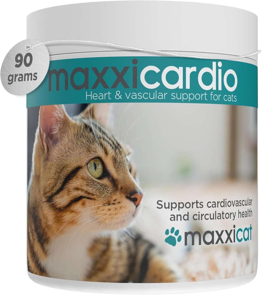 maxxipaws maxxicardio Coeur et supplément en poudre cardiovasculaire pour chats, 3,2oz
