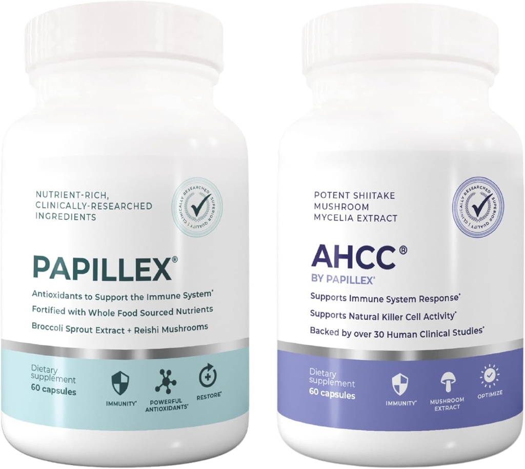 Bundle AHCC - Tous les bundle de soutien naturel immunitaire - 60 capsules par bouteille