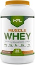 MFL Muscle Whey Protein l 28g di Protein l 8g BCAAs l Keto Friendly l Carbs basso l 2 lbs (Chocolate Lava)