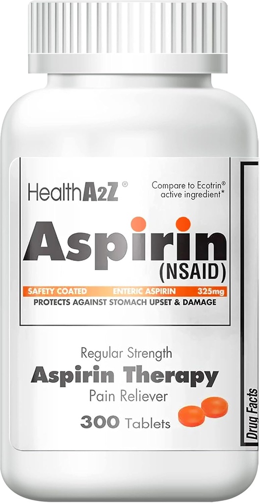 SantéA2Z Aspirine 325mg.300 Nombres.