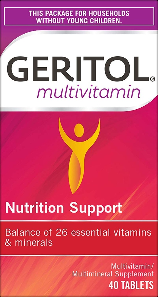 Geritol Multi-Vitamin Plus Multi-Mineral Tablets - 40 Ea, 3 Pack