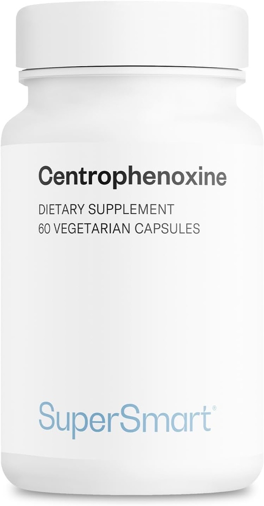 Supersmart - Centrophenoxine 500mg per Day (DMAE & pCPA) - Nootropics Supplement | Non-GMO & Gluten Free - 60 Vegetarian Capsules