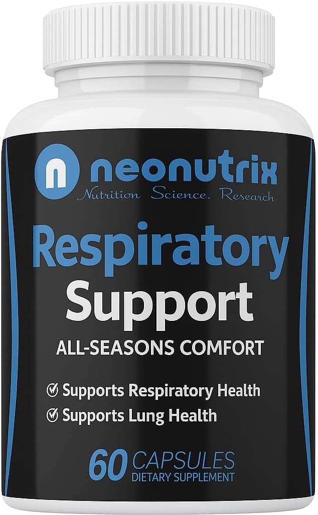 Integratore di Detox Lung Detox Cleanse per il benessere Bronchial & Natural Respiratory Support per i fumatori di sigarette – Decongestionante nasale vegetariano- 60 capsule - Made USA by Neonutrix- Non-OGM