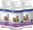 antioxydant pour les chats - Ultra Vitamines pour les chats - Formule Minéraux et Vitamines Santé - Chews - Calcium pour les chats - 3 bouteilles (270 traites)