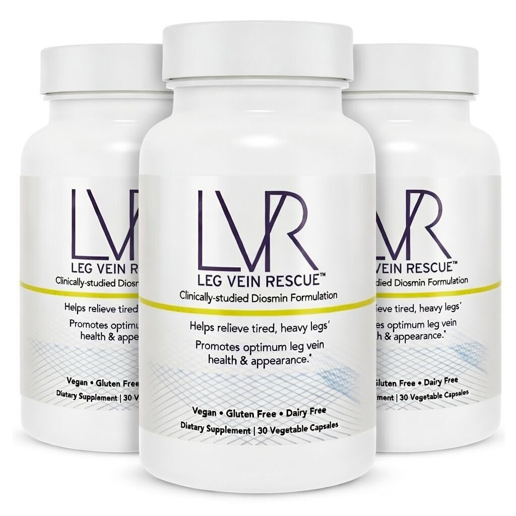 Clinicamente Studiato Diosmin Varicose Vein e Leg Circulation Support 90 giorni Alimentazione - Spider Veins & Leg Edema Citrus Citrus Bioflavonoids Integratore di salute naturale (90 capsule)