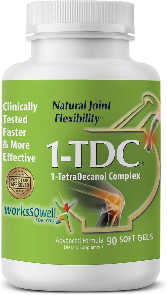 1Tdc Joint & Muscle Health 90 Weichgele Formuliert, um vollständige Körperentlastung mit 1Tetradecanol Complex verbessert, um natürliche Gelenkflexibilität sicher und effektiv zu fördern