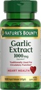 Nature’s Bounty Knoblauch Extrakt, Kräuterergänzung, Unterstützt Circulatory Function, 1000mg, 100 Rapid Release Softgels