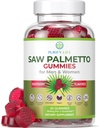 Vegan Saw Palmetto per le donne e gli uomini - Potent Saw Palmetto Extract, integratori di prostata per gli uomini, DHT Blocker per la crescita dei capelli delle donne, ormonali equilibrio gommie, PCOS perdita di capelli, DHT Blocker, senza glutine
