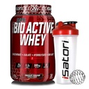 iSatori Bio-Active Whey Powder Chocolate Sensation (30 Serve) & iSatori Classic Blender Bottiglia (bottiglia trasparente con top rosso)