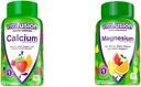 Vitafusion Calcium à croquer Vitamines Gummy pour le soutien des os et des dents, Fruit et crème aromatisés, Amérique Numéro 1 Marque de vitamine Gummy, 50 Jours d'approvisionnement, 100 Comte & Supplément Gummy Magnésium, 60ct