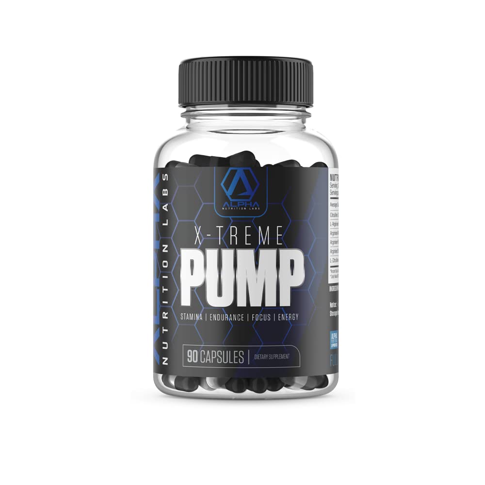 X-Treme Pumpe für Stamina, Endurance, Fokus, Energie Nahrungsergänzung, 90 Kapseln