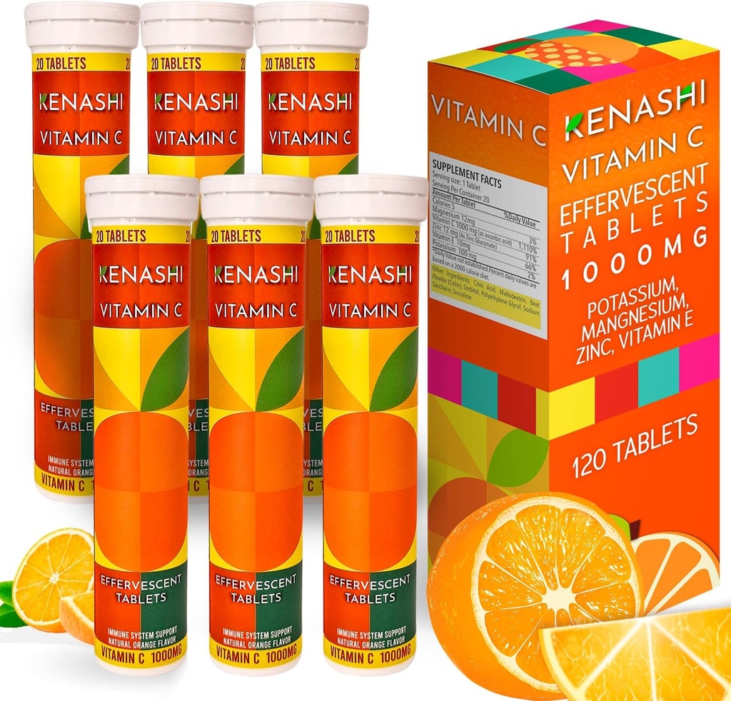 Vitamin c Effervescent Tabletten Vitamin C mit Zink 1000mg Vitamin Lösen Tabletten Vitamin C Tabelle Vitamina C Efervescente para Adulto Zink und Vitamin C 6 Packung