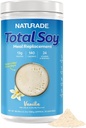 Naturade Total Soy Protein Powder - 13g Protein & 130 Calories per Serving - Zero Trans Fat - Soia Non OGM - Lattosio & Gluten Free - Vanilla (30 Serve)