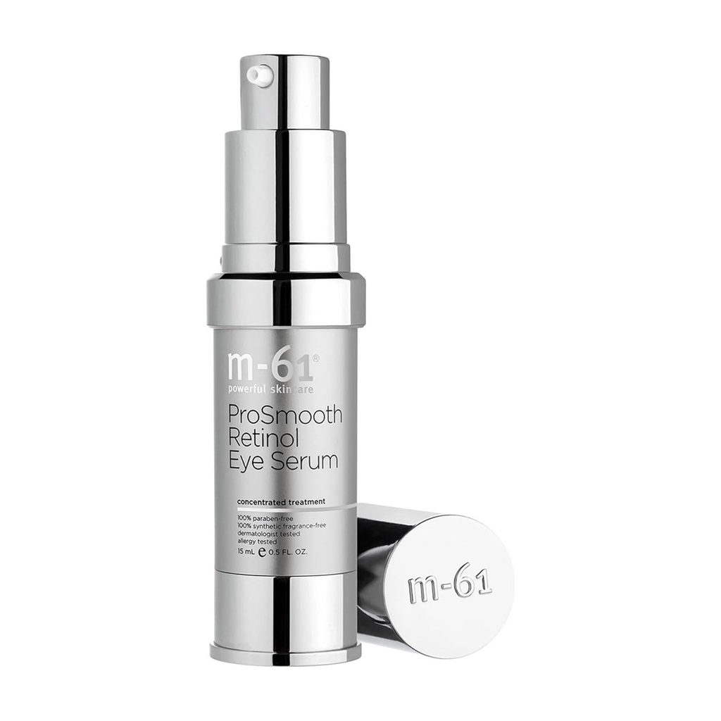 m-61 ProSmooth Retinol Eye Serum | 0.1% Nicht-Irritating Retinol Eye Serum mit Vitamin C, 0.5 Fl Oz