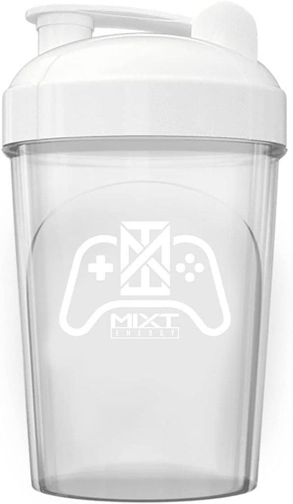 MIXT Energy Shaker Bottiglia, 16 oz. Shaker Bottiglia, BPA Free & Lid Mixing Technology (16 oz, Game Controller)