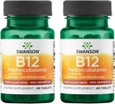 Swanson Vitamin B-12 Methylcobalamin Hohe Absorption 5000 mcg 60 Tabs (2 Pack)