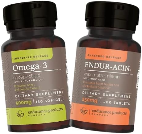 Endur 100% Huile de Krill Pure et ENDUR-ACIN 250mg Niacine