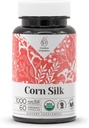 Seta di mais USDA Organic 60 capsule | Supplemento naturale ad alta potenza | Capsule vegetariani biologici certificati e seta di mais organico (Zea Mays) Seta secca (60 capsule)