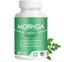 Bio Moringa Kapseln - 800 mg Pure Moringa Pulver - Nährstoff-Dense Superfood für Energie - Moringa Kapseln - 60 Kapseln