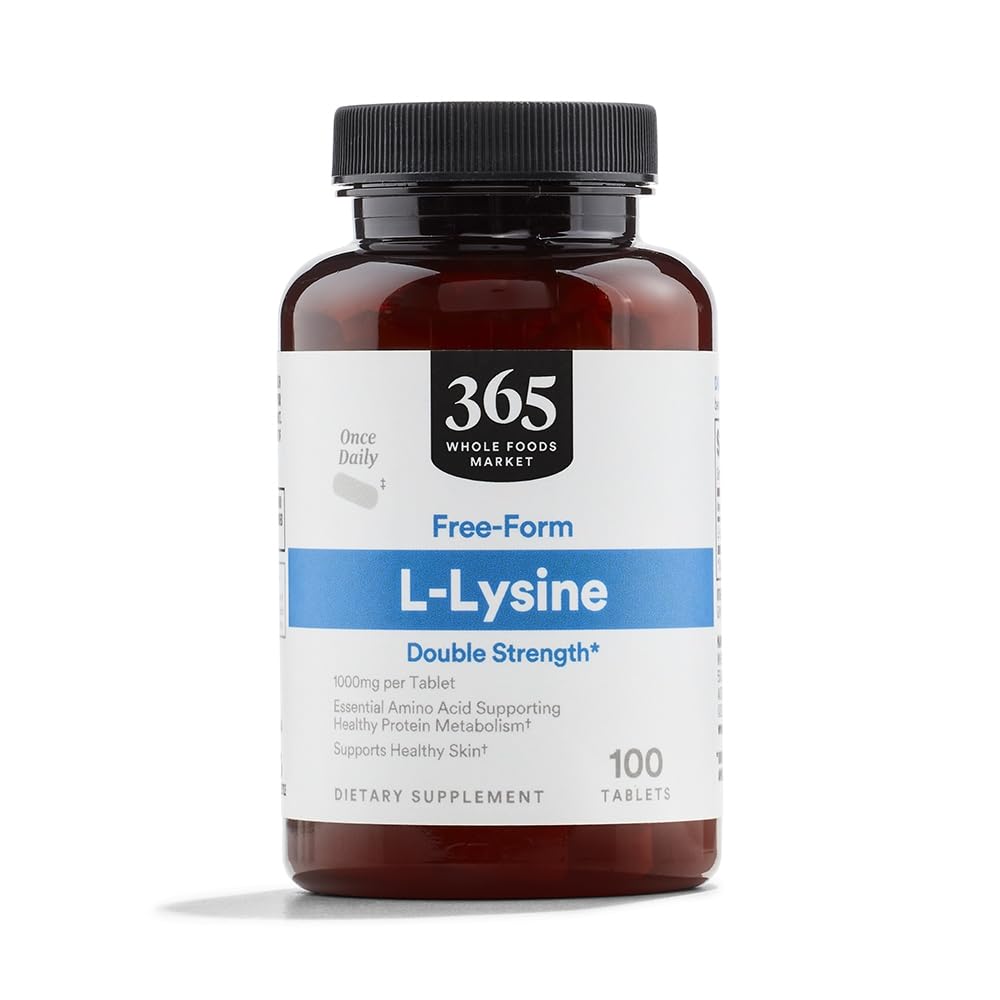 Mercato intero degli alimenti, L-Lysine doppia resistenza, 100 conte
