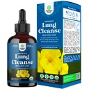 USDA Organic Mullein Drops für Lungs - Kräuter Lung Detox & Cleanse mit Marshmallow Root Extract & Plantain Leaf für respiratorische Lung Health - Mullein Leaf Tincture Drops für Atmungsunterstützung - 120ml