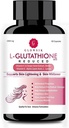 Astha L-Glutathion für Haut mit Vitamin C und Traubensaft, 1000 mg - 60 Kapseln von GLOWSIK
