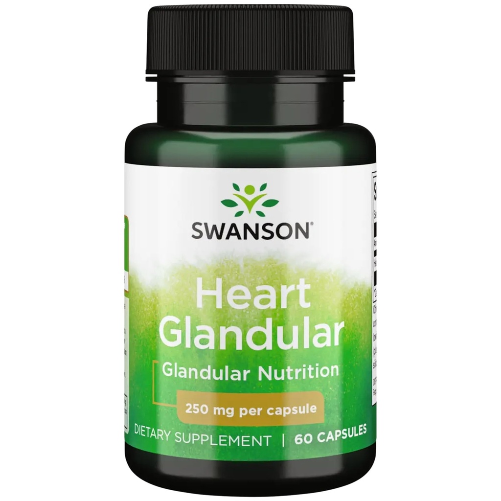 Swanson Raw Heart Glandular 250 Milligramme 60 Kapseln