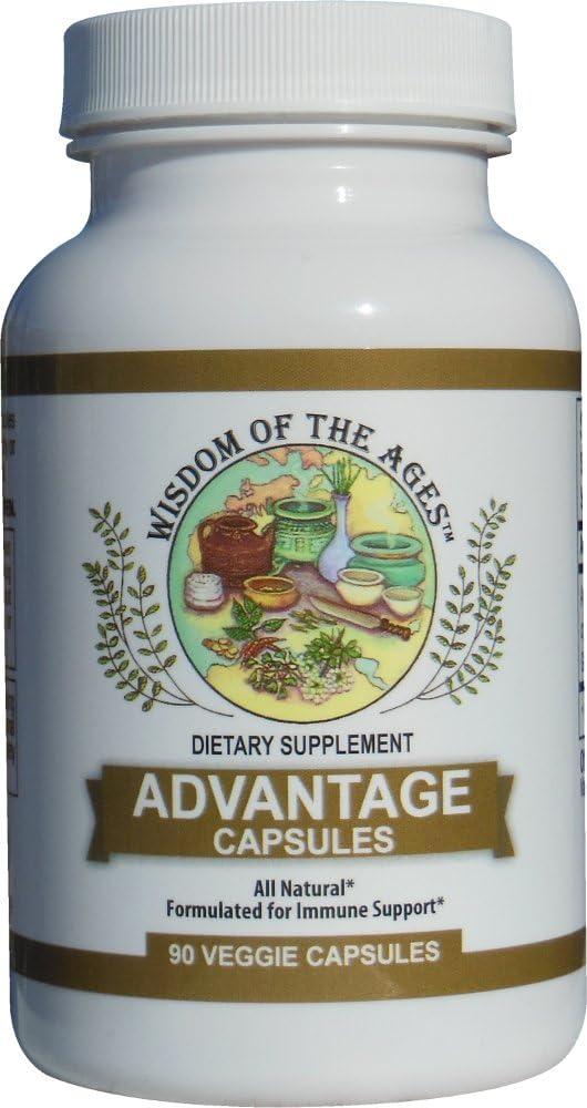 Avantage Capsules Natural Immmune Support avec la puissance de l'extrait de graines de pamplemousse, le thé vert et le thé jasmin. 90 Capsules