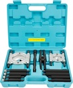 DURATECH 12PCS Cuscinetto Puller Set, 5-ton Capacità Heavy Duty Flywheel Separator Tool, 2" e 3" Bar-Type Splitter Rimuovi cuscinetti Kit, Gear Puller, Custodia inclusa