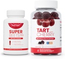 Humann SuperBeets barbabietola capsule radice e Tart Cherry Gummies