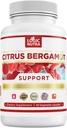 Citrus Bergamotte Ergänzung für hohe Cholesterin – 1000mg Citrus Bergamotte Extrakt 10:1 (2 Caps) – Bio, Non-GMO, patentierte klinische Grad Bergamotte Mischung für Herzgesundheit – 60 Kapseln