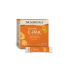 Dr. Mercola Vitamin C-PAK, 30 Serve (30 Packets), Fizzy Drink Mix, 500 mg Vitamina C, con Zinco e Vitamina D3, Natural Orange Flavor, Integratore alimentare, Supporta la funzione immunitaria sana, Non OGM