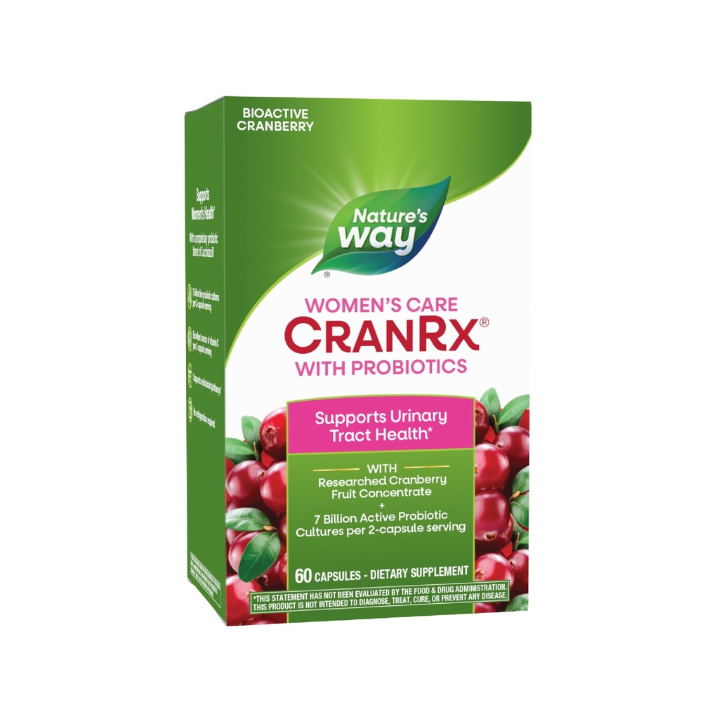 Nature's Way CranRx Bioactive Cranberry mit Probiotics, unterstützt Urinary Health*, 60 Kapseln