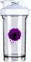 Pancreatic Cancer Awareness 18 Ounce Shaker Bottiglia Bere Mixer Leak-proof Pre Workout Protein Shakes Meal Sostituzione Shakes Bottiglie 500ML/18 Oz White&-1