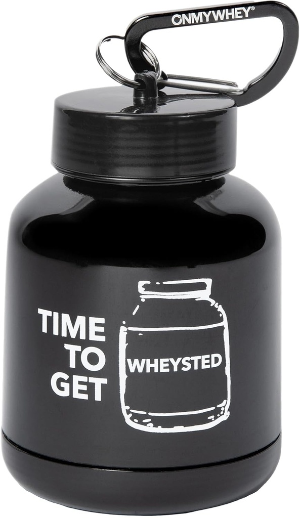 ONMYWHEY Double Scoop (180cc) Protein und Supplement Keychain Funnel, Zeit, um Wheysted zu erhalten