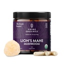TRIBE ORGANICS Lion's Mane Supplement 1000mg Pilzextrakt Pulver - Immunsystem Booster & Brain Nootropic für Fokus und Gedächtnis | Mental Clarity | Natürliche Energie und Immunität - 120 Vegan Kapseln
