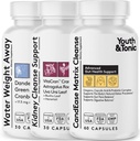 Water Weight Away and Kidney Cleanse and CandEase Matrix Bundle | Programma di disintossicazione del corpo intero