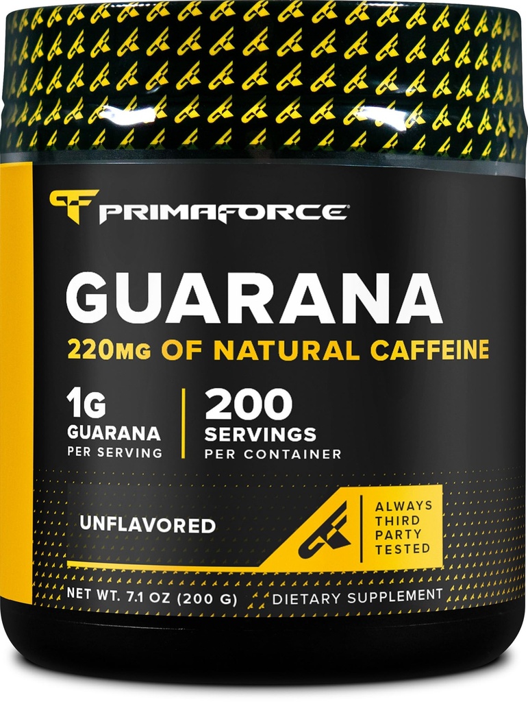 Poudre de Guarana Primaforce (200g) (non aromatisée) - Guarana pure, 200 portions