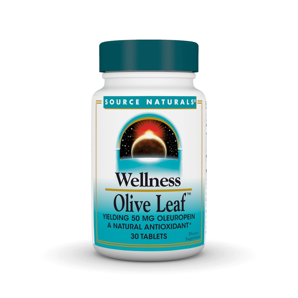 Quelle Naturals Wellness Olive Leaf - Ausbeute 100 mg Oleuropein a Natural Antioxidant* - 30 Tabletten