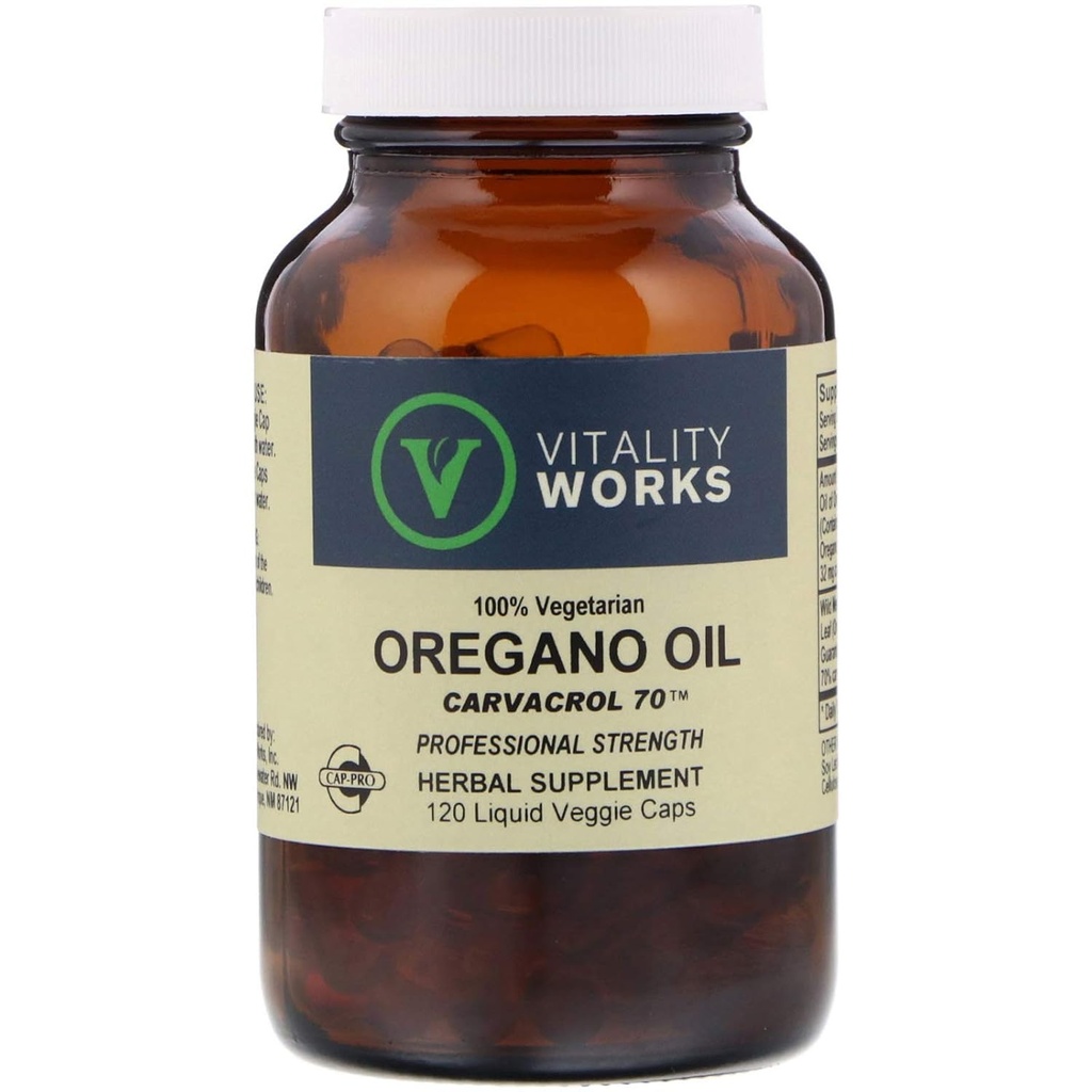 Huile d'origan végétalienne, 120 CT