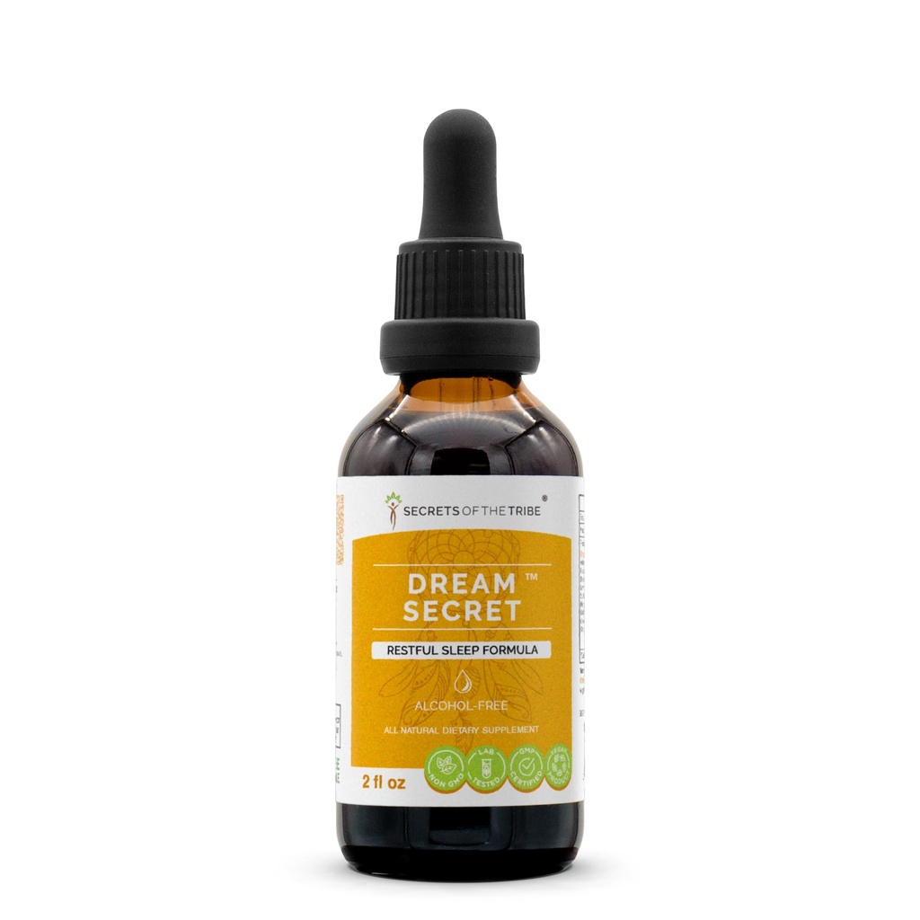 Secrets of the Tribe - Dream Secret, Restful Sleep Formula, Herbal Supplement Blend Tropfen Alkoholfreie Flüssigkeit Extrakt (2 fl oz)