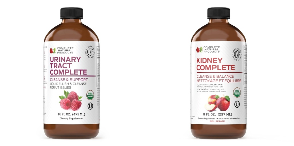 Komplette natürliche Urinary Tract Komplett 8oz & Nieren Komplett 8oz Bundle