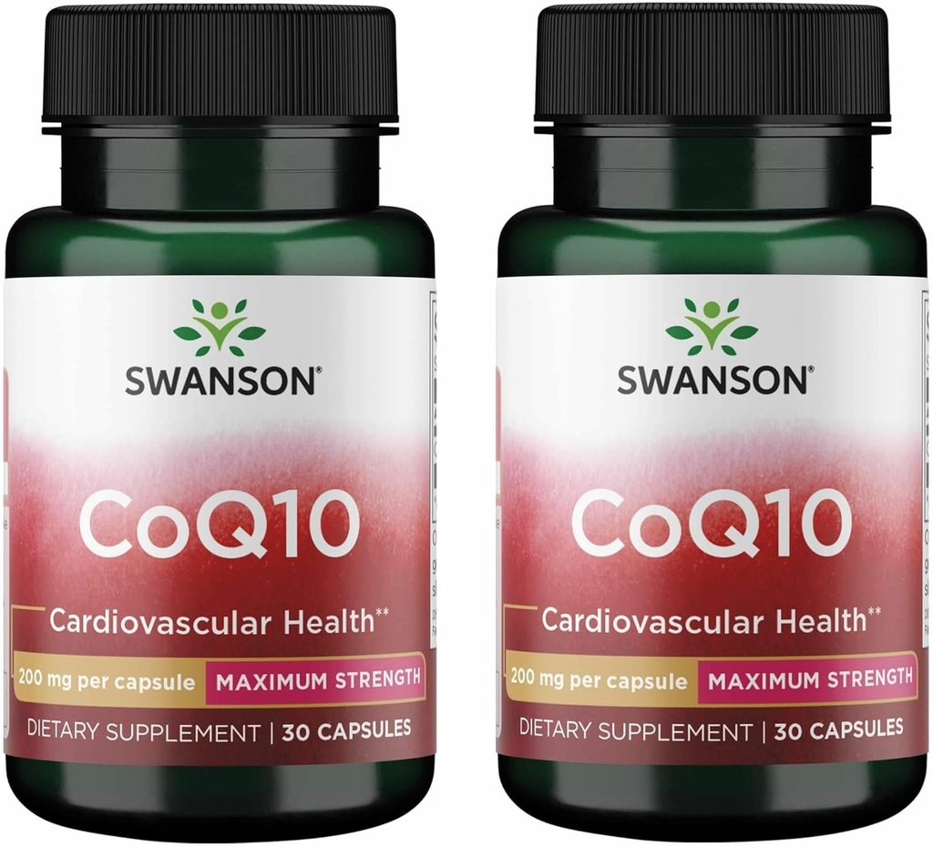 Swanson Coq10 200 200 Milligrammi 30 Capsule (2 Confezione)