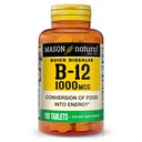 MASON NATURAL Vitamin B12, 1000 mcg Schnell lösen Tabletten, schnelle Absorption B-Komplex zur Unterstützung normaler Energie und Nerve-Funktion, 100 Tabletten